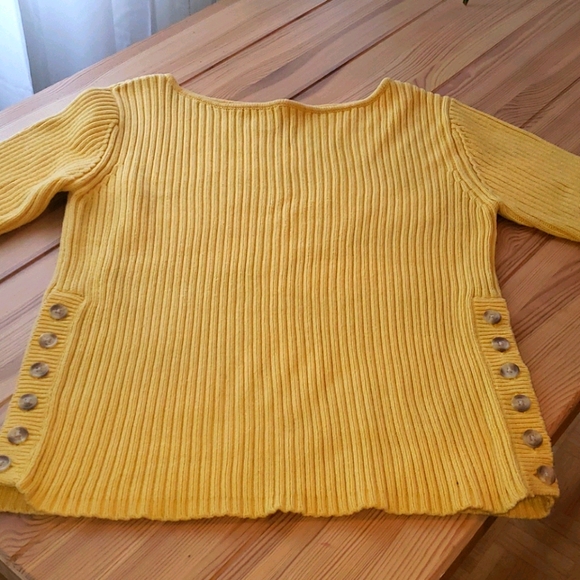 Pierre Carden yellow 💛 cable knitted sweater - Picture 5 of 5